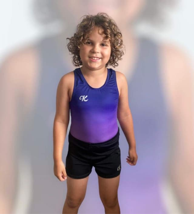 child wearing the boys leotard